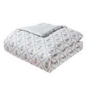 My Texas House Poppy Trellis King Comforter Set, 3-Piece, Reversible Green and Pink, 200-Thread-Count Cotton, Zipper Closure Shams, TRE-3CS-KING-WD-GRNPK