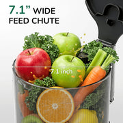 Canoly C50 Smart Cold Press Juicer, 4-in-1 Multi-Function, 7.1 in XL Feed Chute, Touchscreen and Bluetooth Control, Black