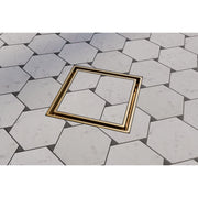 Ebbe America ETID-4 Legacy Shower Drain, 4 Inch, Solid Forged Brass, Matte Black, Hair Trap Included