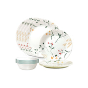 Corelle 1150476 Wildflower Scatter 12-Piece Glass Dinnerware Set (Service for 4)