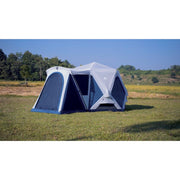 Ozark Trail 8 Person Pop-Out Camping Tent with Screen Room, Silver, Quick Setup, 13.8 ft by 10 ft