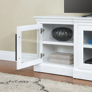 Whalen WHA-10010-W Rowan Low Profile TV Stand, White Finish