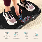 LifePro Waver Vibration Plate Exercise Machine, Advanced Oscillation Technology, 99 Speeds, Resistance Bands, Purple