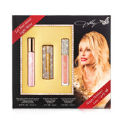 Dolly Parton Scent From Above Travel Spray Gift Set with Rosebud Lipstick and Rose Petal Lip Gloss, Vegan, Paraben-Free