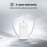 Hisense 5,000 BTU Portable Air Conditioner, 150 Sq Ft Coverage, Multi-Purpose Modes, Dual Control System, Easy Clean Filter, Snap-Assembly Window Kit, Self-Evaporation System, White, WAP0525CR1W