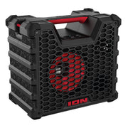 ION Tailgater Tough Portable Wireless Speaker, 65W, Bluetooth 5.3, IPX5 Water-Resistant, Rechargeable Battery, FM Radio, Stereo Link, Black, TLGATERTGHX