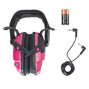 Howard R-02533 Leight Impact Sport Electronic Earmuffs with Auxiliary Input, Pink