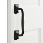 Signature Hardware Galdin Brass Offset Single Door Pull, Matte Black, 2-3/16 in Mounting Center, 560277