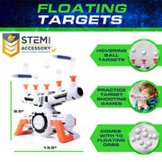 USA Toyz Astroshot Zero G Electronic Hovering Target Shooting Game with Foam Dart Blaster, 10 Floating Ball Targets, 12 Soft Foam Darts, Indoor and Outdoor Play