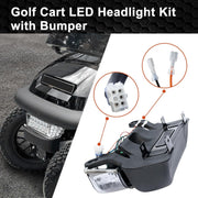 Partiue LED Golf Cart Light Kit, Deluxe 12V Street Legal System with Turn Signals, Brake Lights, Horn for Electric Club Car Precedent 2004-2008.5 D-Deluxe Precedent Light
