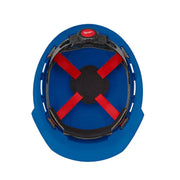 Milwaukee 48-73-1104 BOLT Blue Front Brim Hard Hat w/4pt Ratcheting Suspension (USA) - Type 1, Class E