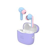 myFirst CareBuds Kids Wireless Earbuds with 85dB Volume Limit, Built-in Microphone, 6 Silicone Ear Tips, Anti-Lost Strap, Touch Control, IPX4 Water Resistant, Bluetooth 5.3, Cotton Candy, FH8505SA