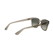 Ray-Ban Unisex Square Sunglasses, Transparent Grey Frame, Grey Gradient Lenses with 100% UV Protection, 51 mm