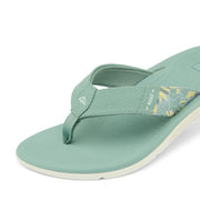 Reef Santa Ana Womens Flip Flop Sandals with Arch Support, Water-Resistant, Non-Marking Outsole, Frosty Green, Size 11M, CJ6474