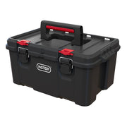 Keter Stack-n-Roll 3 Piece Resin Modular Toolbox System with Rolling Cart and Small Parts Organizer, Black, 259676