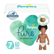 Pampers 87699200 Pure Protection Diapers, Size 7, 60 Count