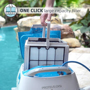 Maytronics Dolphin Proteus DX5i Robotic Pool Vacuum Cleaner with Wi-Fi Control, Wall Climbing, Waterline Scrubber, Top-Load Filtration, for In-Ground Pools up to 50 ft