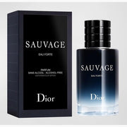 Christian Dior Sauvage Eau Forte Parfum Spray, Alcohol-Free, Unisex Woody Aromatic Fougere, 2.0 oz, C099800171