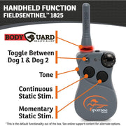 SportDOG FS-1825 FieldSentinel 1825 Remote Trainer with Bodyguard Health Alerts