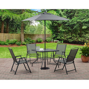 Mainstays MS16-301-011-28 Albany Lane 6 Piece Outdoor Patio Dining Set, Grey