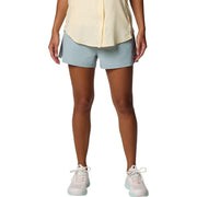Columbia Women's PFG Rugged Water Athletic Shorts, Plus Size 2X, Crushed Blue, Mid Rise, Elastic Waist, UPF 50, Omni-Shield 211367