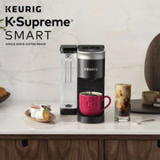 Keurig 500.0367509 K-Supreme SMART Coffee Maker, MultiStream Technology, Brews 6-12oz Cup Sizes, Black