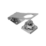 National Hardware Keyed Hasp Lock, Chrome Steel, 4.5 Inch, Includes 2 Keys, N206-953