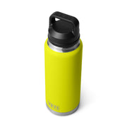 YETI Rambler Bottle with Chug Cap, Double-Wall Vacuum Insulated, Leakproof, 36 oz, Firefly Yellow, 81628652