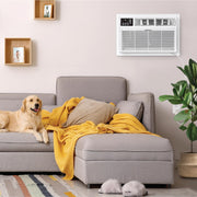 Whirlpool WHAT142-HAW 14,000 230V Air Conditioner with Supplemental Heat, Dehumidifier and Remote, Wall AC Unit for Apartment, Living Large Rooms up to 700 Square Feet in White, 14000 BTU
