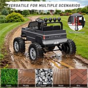 Wisairt Chevrolet Cheyenne 24V Ride On Truck, Remote Controlled, 2-Seater, Gray, Battery Powered, Kids 3-8 Years
