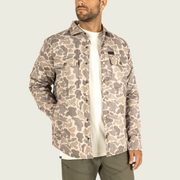 Marsh Wear Saluda Puff Shacket - Khaki Mallard Camo - L