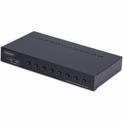 StarTech 8-Port DisplayPort 1.2 KVM Switch, 4K 60Hz, USB 2.0 Hub, Push-Button and Hotkey Switching, 1U Rack Mount Kit, R8AD122-KVM-SWITCH