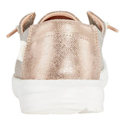 HeyDude Wendy Metallic Sparkle Slip-On Loafers for Women, Rose Gold, Size 11, Lightweight Casual Shoes, 41082