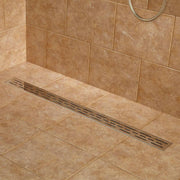 Signature Hardware ZA3-G01-PO-40-C Polished Stainless Steel Rectangular Shower Drain