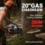 Vetoper 20-6220G(two bars) Gas Chainsaw 62CC 2 Stroke Handed Petrol Gasoline