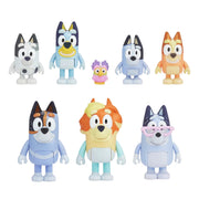 Bluey Extended Heeler Family Pack Figures Bingo Chilli Bandit Socks Muffin Uncle Stripe Uncle Rad Nana and Chattermax Preschool