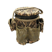 MOJO Outdoors Dove Hunting Bucket with Padded Swivel Seat, Mossy Oak SGB Camo, Durable 600D Material, Multiple Mesh Pockets, Dry Storage, Carry Strap, HW2553