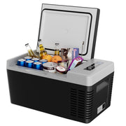 Simzlife Portable Car Refrigerator, 19QT 18L, Energy Efficient 3D Cooling, Frost Free, Magnetic Seal, Black, ZX-CFC-18-S