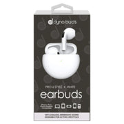 Dyno Buds Pro 6 Style White Wireless Charging Earbuds