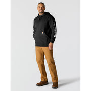 Carhartt Loose-Fit Midweight Logo Long-Sleeve Hoodie for Men - Black - M