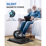 MERACH MR-S04 Under Desk Bike Pedal Exerciser Indoor Silent Elliptical Machine for Legs and Arms Mini Foot