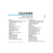 Jensen xda91rb Class D Mono Amplifier RGB Custom Color Adjustable Bass Boost