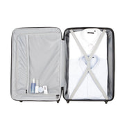 Protege PG54100147016SS Vacationer 24-Inch Expandable Hardside Luggage, Silver, 360-Degree Spinner Wheels
