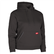 Milwaukee Freeflex Women's Pullover Hoodie, Midweight Cotton/Poly Fleece, Black, Large, F251B-L