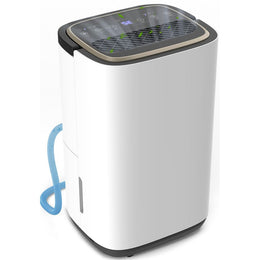 Tehanld 52 Pint Dehumidifier for Large Spaces up to 5000 Sq. Ft., Compressor Moisture Removal, White, LED Display, Timer, Child Lock, Tehanld001