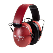Vic Firth Bluetooth Isolation Over-Ear Headphones, Red, Wireless with 25dB Noise Reduction, 20-Hour Battery, VXHP0012