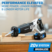 HART HPRS25 20-Volt Brushless Reciprocating Saw
