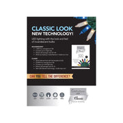 Celebrations Classic LED T5 String Christmas Lights, Pure White, 300 Count, 74.5 ft RT300PWA