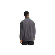 Under Armour Freedom Icon Fleece Half-Zip Long-Sleeve Pullover for Men, Castlerock Medium Heather, M
