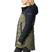 Columbia Mountain Croo III Mid Down Jacket for Ladies - Stone Green/Black - L